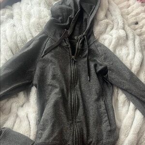 Gray Zip-Up Hoodie